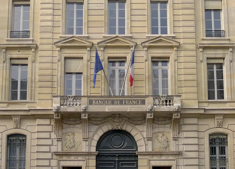 La façade de la Banque de France